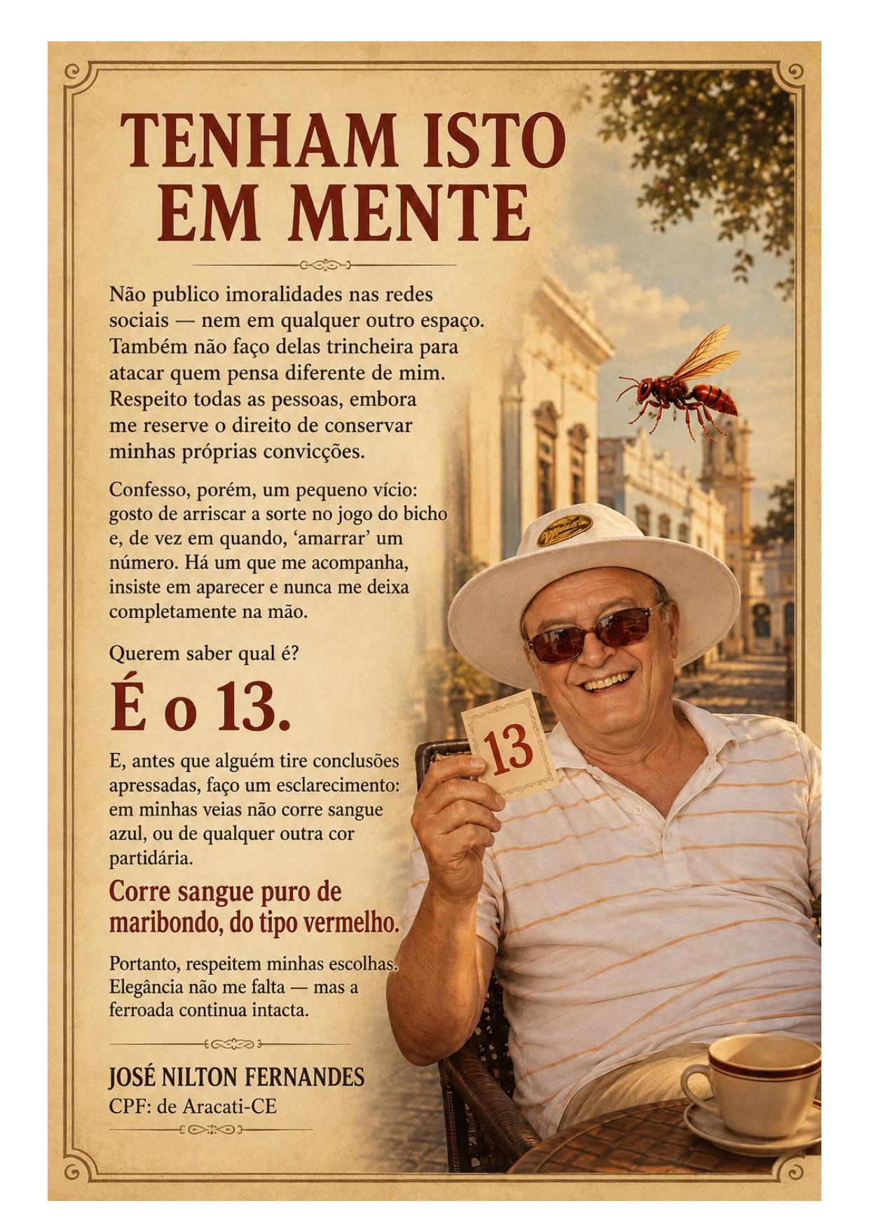 TENHAM ISTO EM MENTE